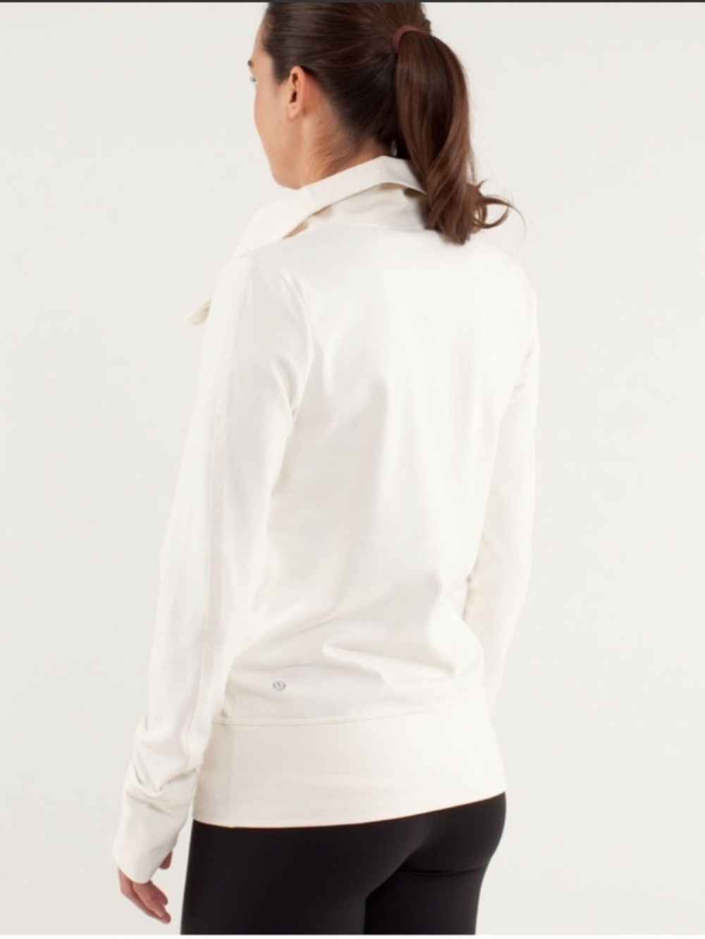 lululemon athletica Daily Yoga Polar Cream Zip-Up Jacket Sz 6 - Picture 3 of 9